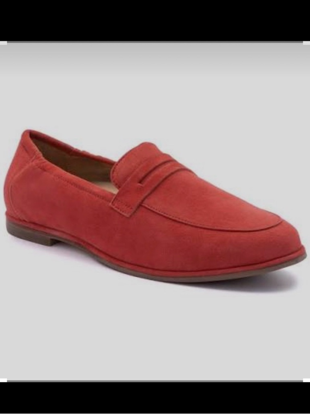 Abeo Red Suede Women's metatarsal Penny Loafers